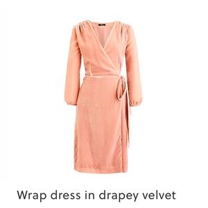 J.Crew Velvet Wrap Dress